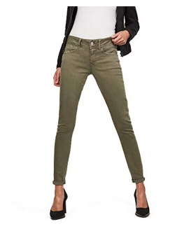 Womens Lynn Mid Waist Skinny Colored Jeans