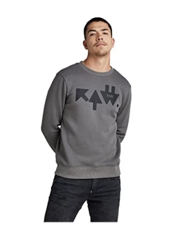 Men's Logo Raw Crewneck Sweatshirt