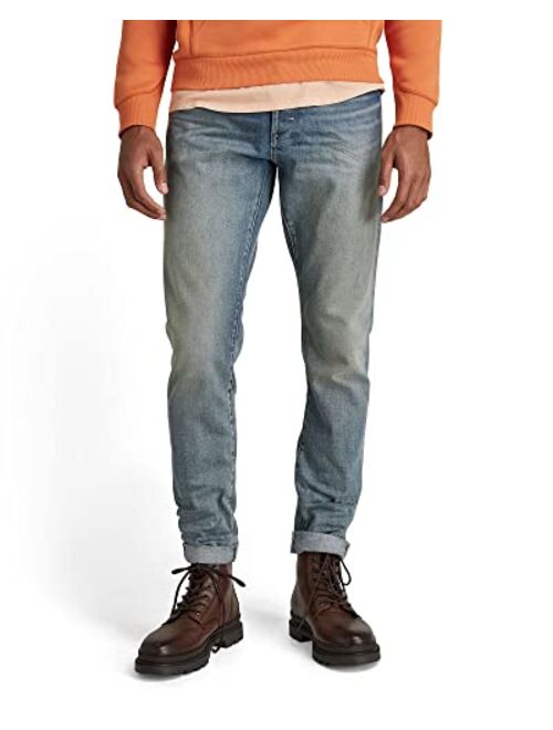 G-Star 3301 Slim Fit Selvedge Jeans in Vintage Stream