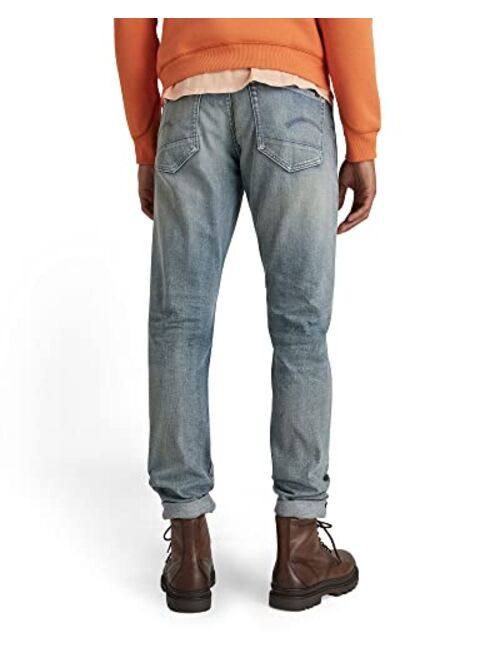 G-Star 3301 Slim Fit Selvedge Jeans in Vintage Stream