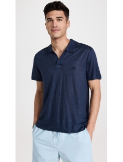 Men's Pyramid Solid Linen Jersey Polo