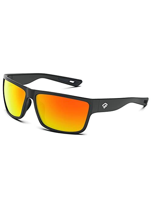 TOREGE Polarized Sports Sunglasses for Men and Women Cycling Running Golf Fishing Sunglasses TR26