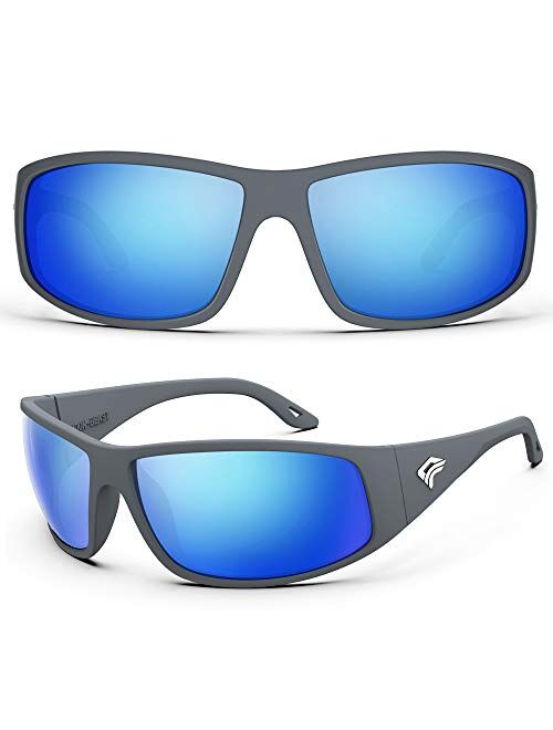 TOREGE Sport Polarized Sunglasses for Men and Women Cycling Running Golf Fishing Sport SunglassesTR28