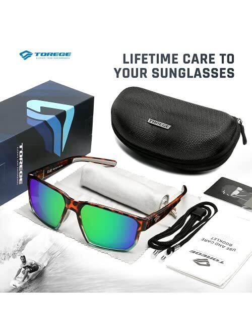 Buy TOREGE Sports Polarized Sunglasses for Men Women Glasses Cycling  Running Fishing Boating Trekking Beach Glasses TR66 online