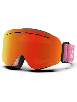 TOREGE Kids Ski Goggles, Snowboard Goggles Dual-Layer Anti Fog Snow Goggles for Boys Girls Youth TG05