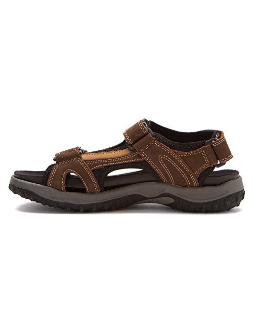 Drew Shoe Men's Warren Sandals,Brown,11 M