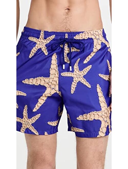 Vilebrequin Men's Mahina Sand Starlet Swim Shorts