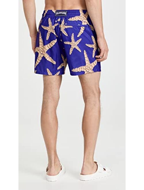 Vilebrequin Men's Mahina Sand Starlet Swim Shorts