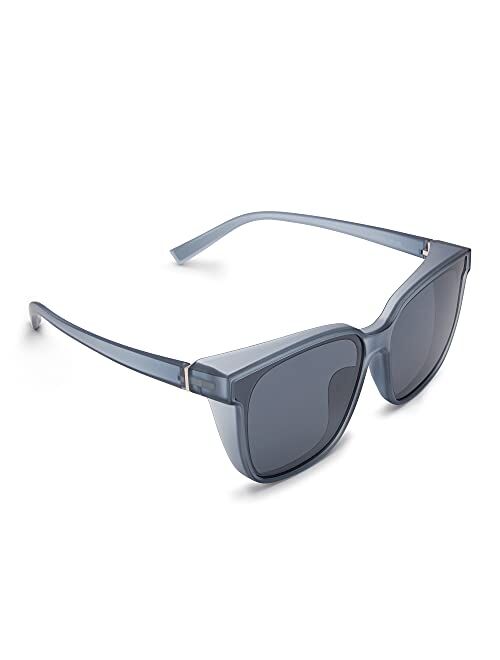 TOREGE Safety Glasses, Stylish Safety Goggles With Anti Fog And Anti Blue Light Lenses Can Be Worn Outside The Glasses, Is The Perfect Alternative To Ordinary Protective 