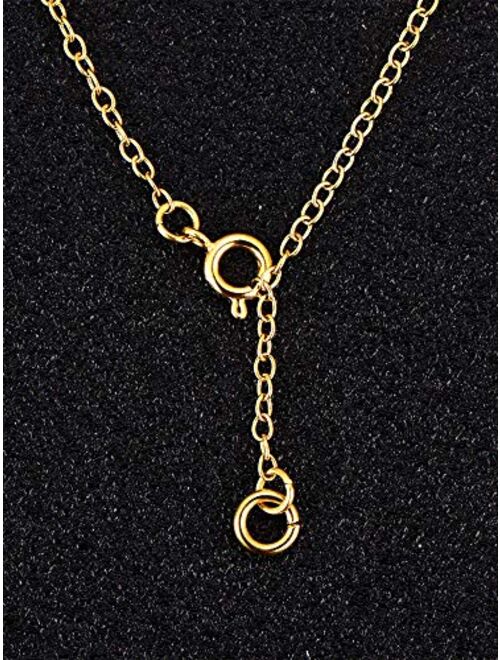 Mudder 8 Pieces Stainless Steel Necklace Extension Chain Bracelet Extender Chain, 4 Sizes