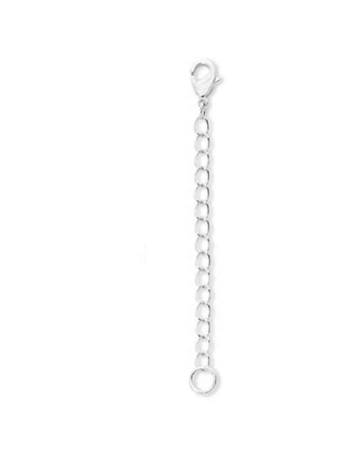 Adabele Sterling Silver Chain Clasp Extender Hypoallergenic Nickel Free for Healing Crystal Gemstone Pearl Glass Wood Women Men Jewelry Making