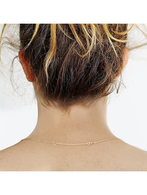 RINBOKIS Necklace Extenders Gold Necklace Extender Sterling Silver Extender Necklace Extenders for Women Necklace Extender Chain Silver Extenders for Necklace Bracelet Ex