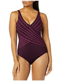 Gottex Women's Standard Embrace V Neck Surplice One Piece