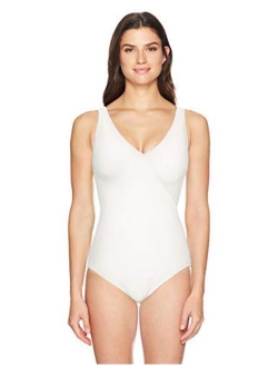 Gottex Women's Textured Surplice One Piece Swimsuit