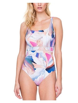 Gottex Women's Square Neck One Piece Swimsuit