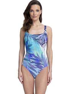 Gottex Women's Square Neck One Piece Swimsuit