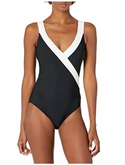 Gottex Women's Piped Surplice One Piece Swimsuit