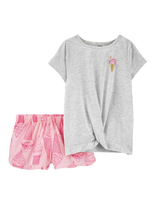 Girls 4-14 Carter's Loose Fit Top & Shorts Pajama Set