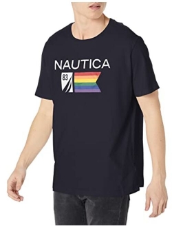 Men's Pride Logo Graphic Cotton Sleep T-Shirt