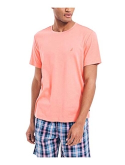 Men's Short Sleeve Crew Neck Soft Knit Sleep Tee