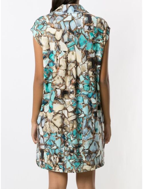 Lygia & Nanny geode print shirt dress