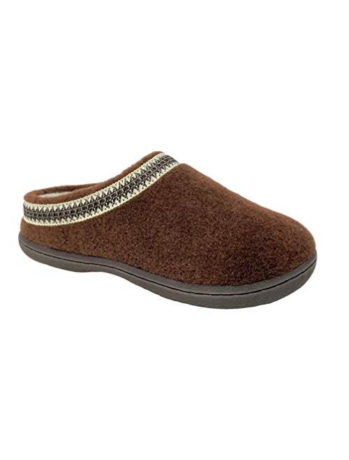 Clarks Indoor and Outdoor Slipper Cozy Wool Mule Slip-On Fur Lined Clogs