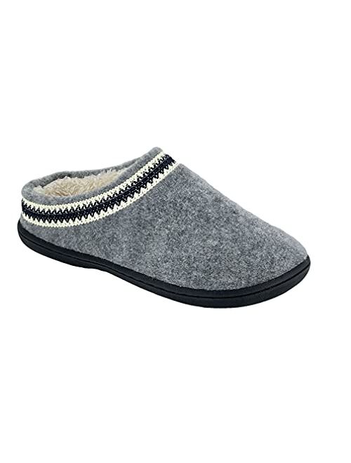 Clarks Indoor and Outdoor Slipper Cozy Wool Mule Slip-On Fur Lined Clogs