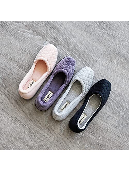 Dearfoams Women's Katie Microfiber Velour Espadrille Slipper