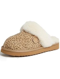 Women's Fireside Sydney Shearling Indoor/Outdoor Water Resistant Scuff Slipper, Wide Widths