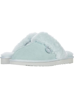 Women's Fireside Sydney Shearling Indoor/Outdoor Water Resistant Scuff Slipper, Wide Widths