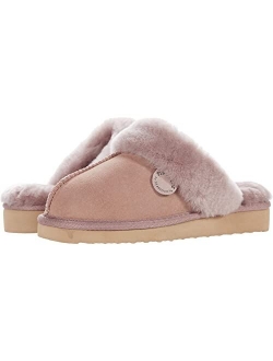 Women's Fireside Sydney Shearling Indoor/Outdoor Water Resistant Scuff Slipper, Wide Widths