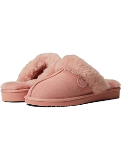 Women's Fireside Sydney Shearling Indoor/Outdoor Water Resistant Scuff Slipper, Wide Widths