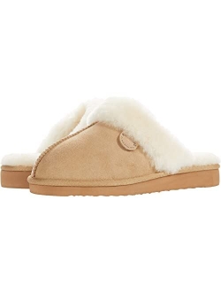 Women's Fireside Sydney Shearling Indoor/Outdoor Water Resistant Scuff Slipper, Wide Widths