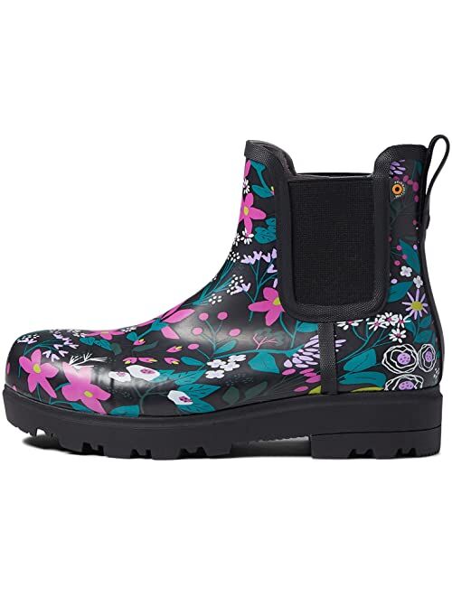 Bogs Laurel Chelsea Composite Safety Toe Flower