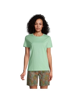 Petite Lands' End Relaxed-Fit Supima Cotton Crewneck Tee