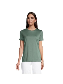 Petite Lands' End Relaxed-Fit Supima Cotton Crewneck Tee