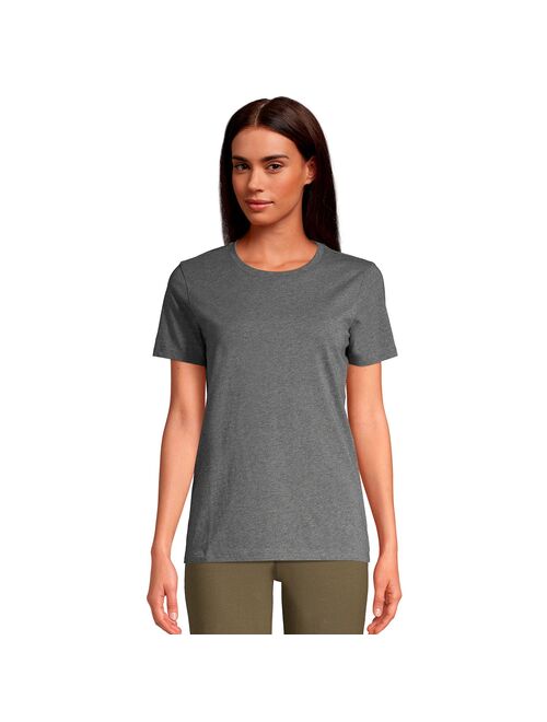 Petite Lands' End Relaxed-Fit Supima Cotton Crewneck Tee