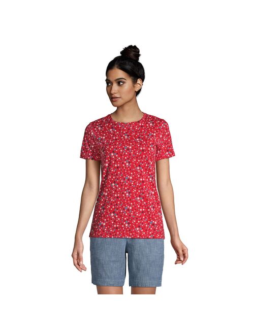 Petite Lands' End Relaxed-Fit Supima Cotton Crewneck Tee