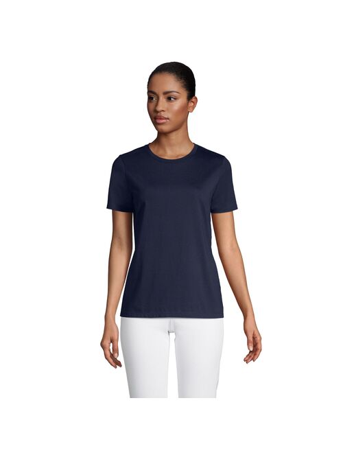 Petite Lands' End Relaxed-Fit Supima Cotton Crewneck Tee