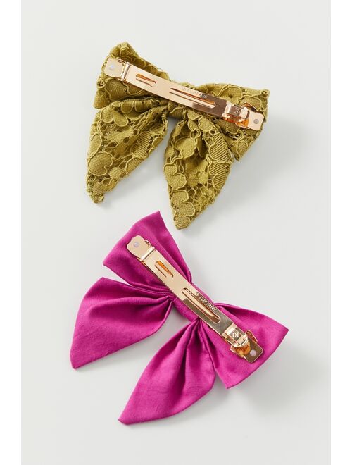 Mini Bow Hair Clip Set