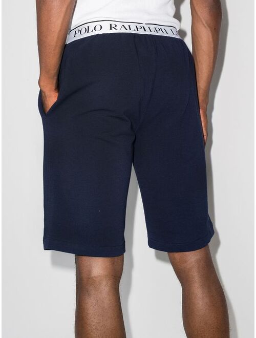 Polo Ralph Lauren logo-waistband pajama shorts