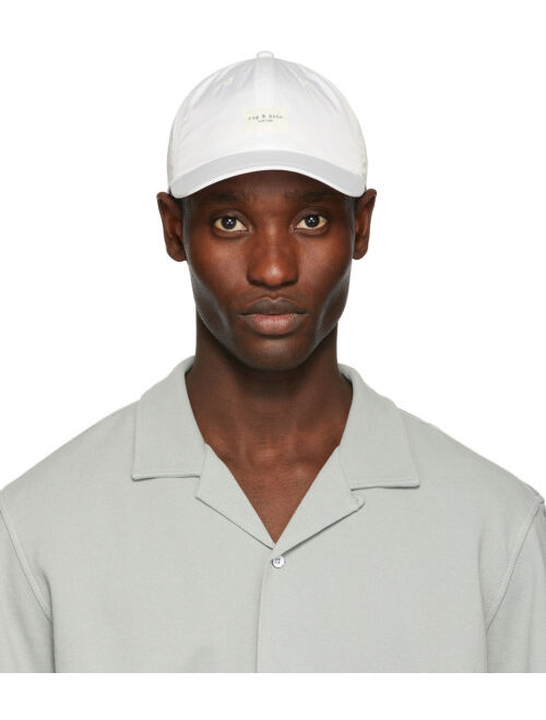 rag & bone White Addison Baseball Cap