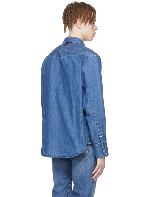 rag & bone Blue Cotton Shirt