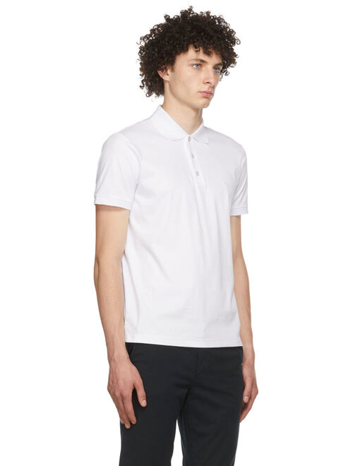 rag & bone White Interlock Polo