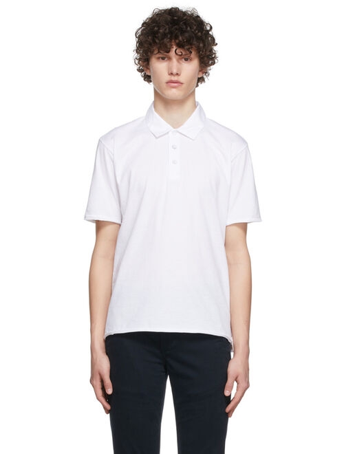 rag & bone White Organic Cotton Polo