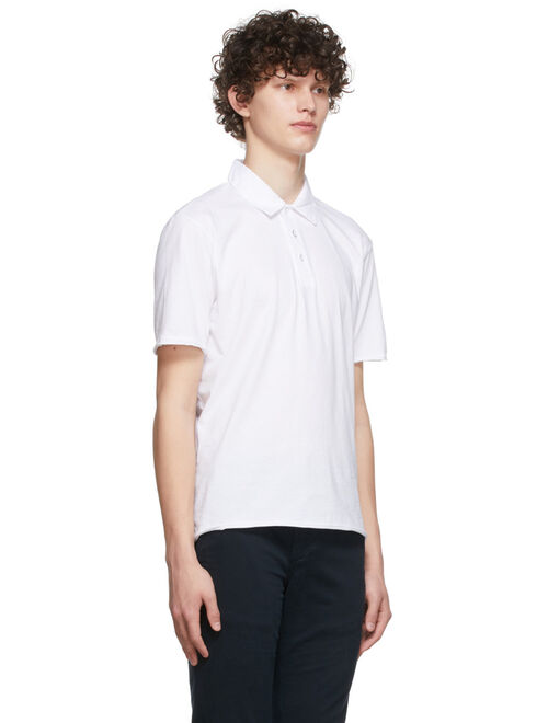 rag & bone White Organic Cotton Polo