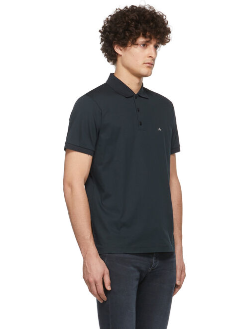 rag & bone Navy Interlock Polo