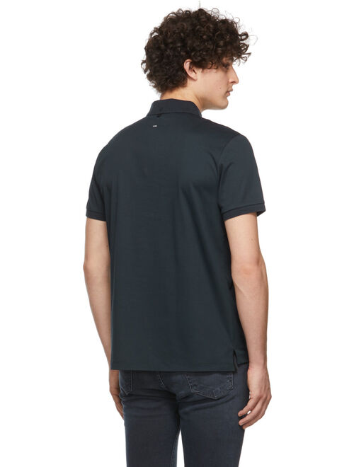 rag & bone Navy Interlock Polo