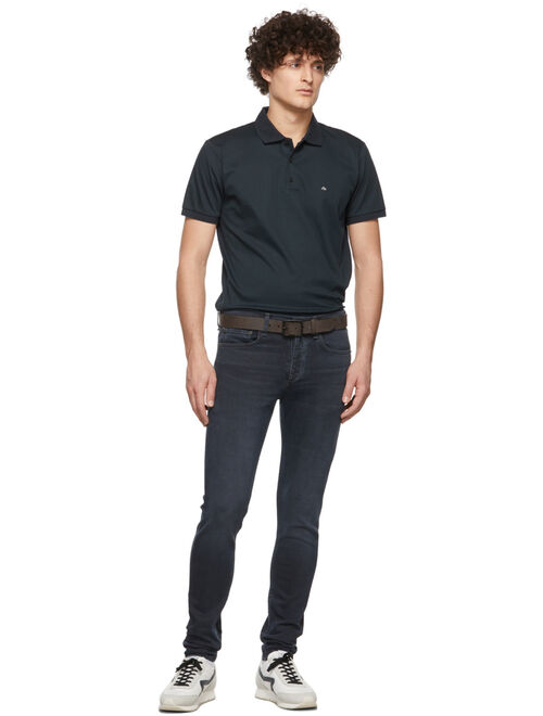 rag & bone Navy Interlock Polo