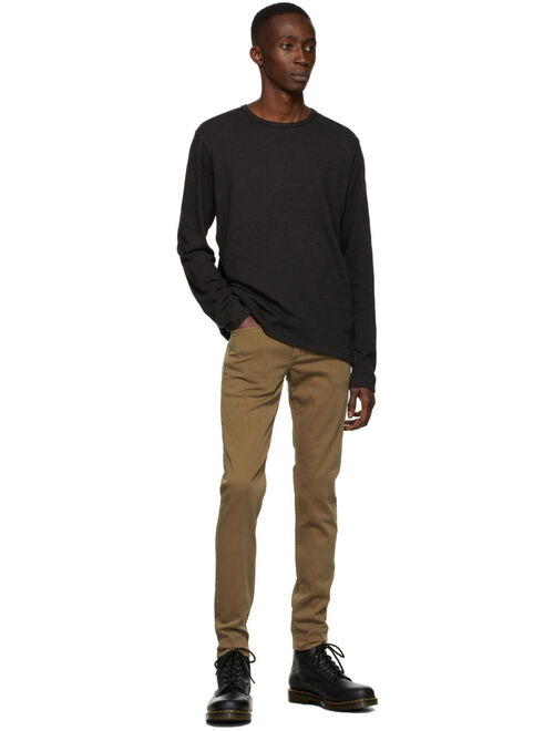 rag & bone Black Classic Long Sleeve T-Shirt